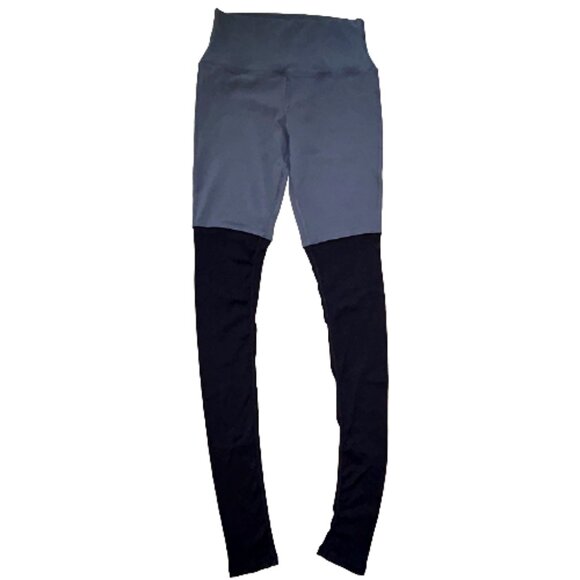 Alo Yoga Goddess Ribbed Dancer Leggings Gray Ribbed Long Foot Stirrup Style S - Picture 8 of 8